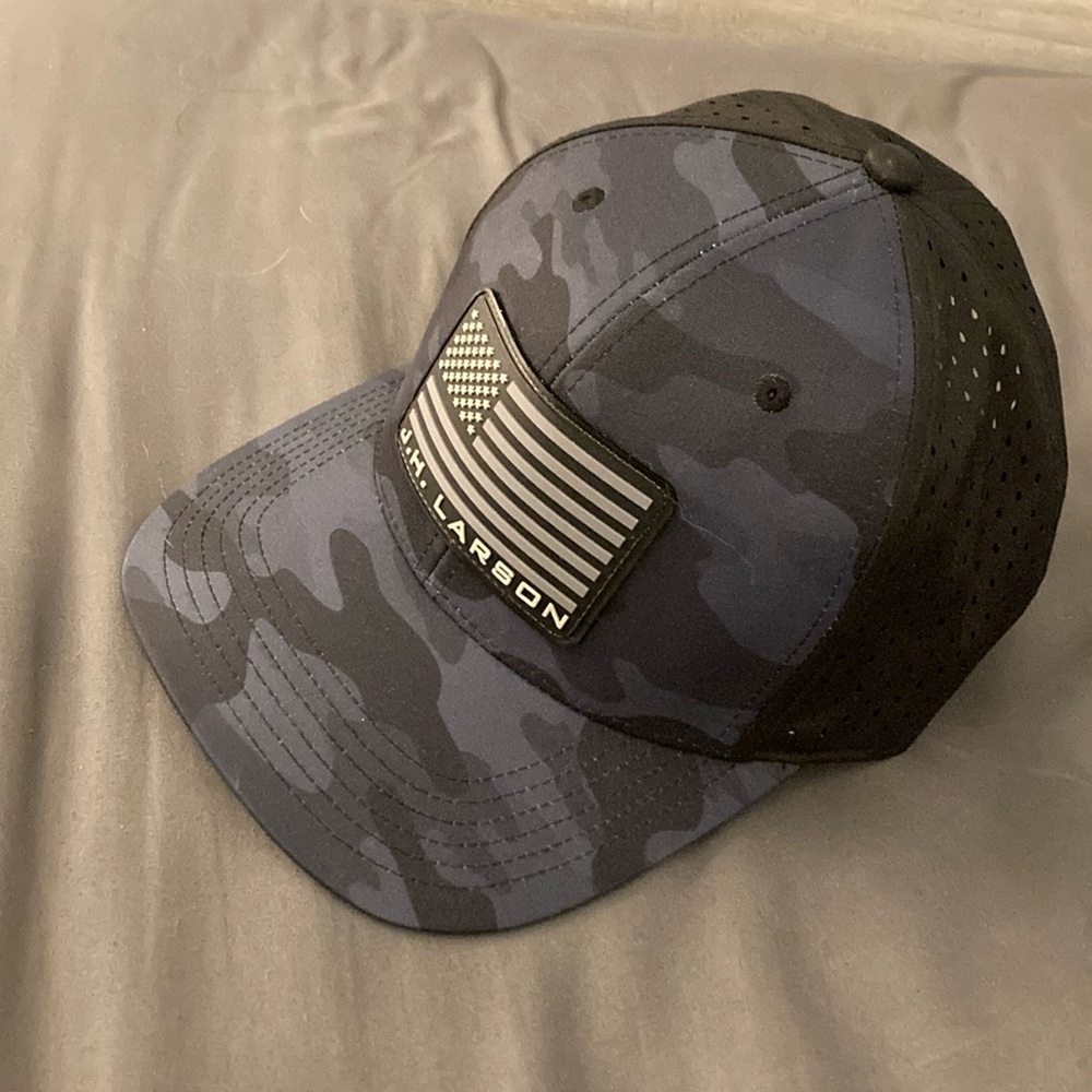 J.H. Larson electrical supply flag hat